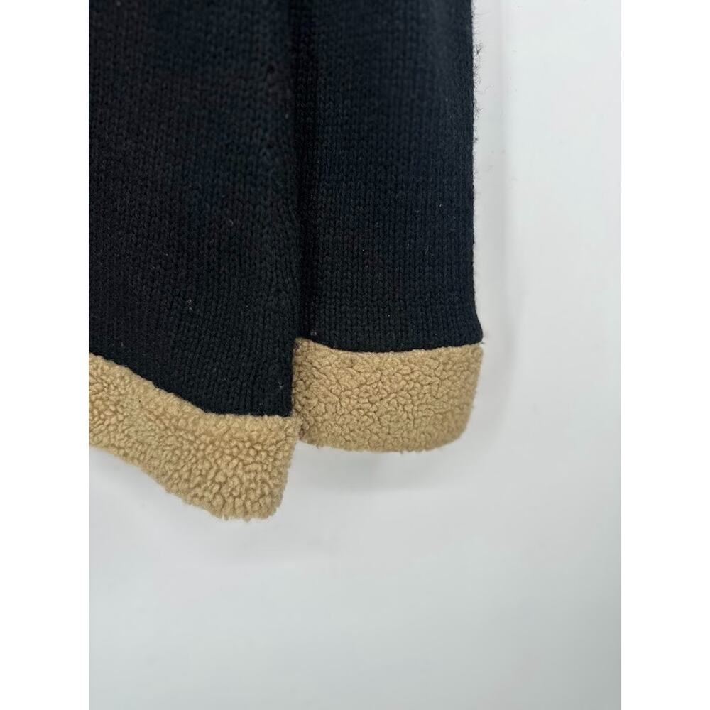 VTG Next Era Cardigan Long Sweater Women Large Wool Boho Sherpa Trim Embroidered - Picture 5 of 8